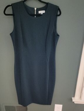 Calvin Klein Women's Teal Sheath Dress